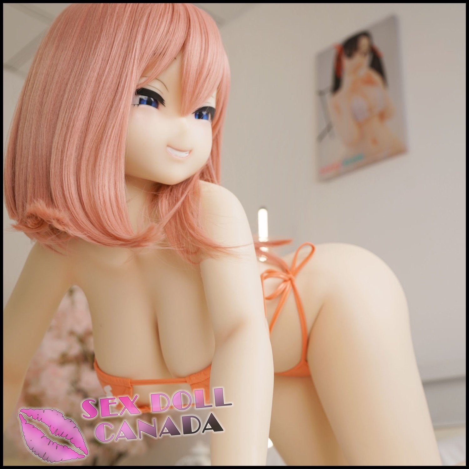 IROKEBIJIN Realistic Sex Doll Mini Small Waist Red Head