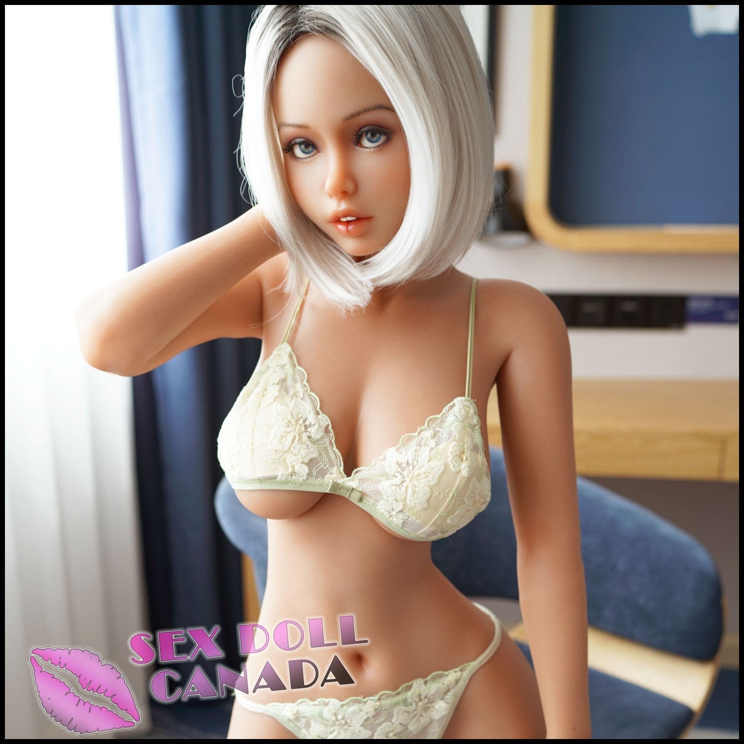Piper Realistic Sex Doll Curvy Full Body Small Waist Blonde Hair