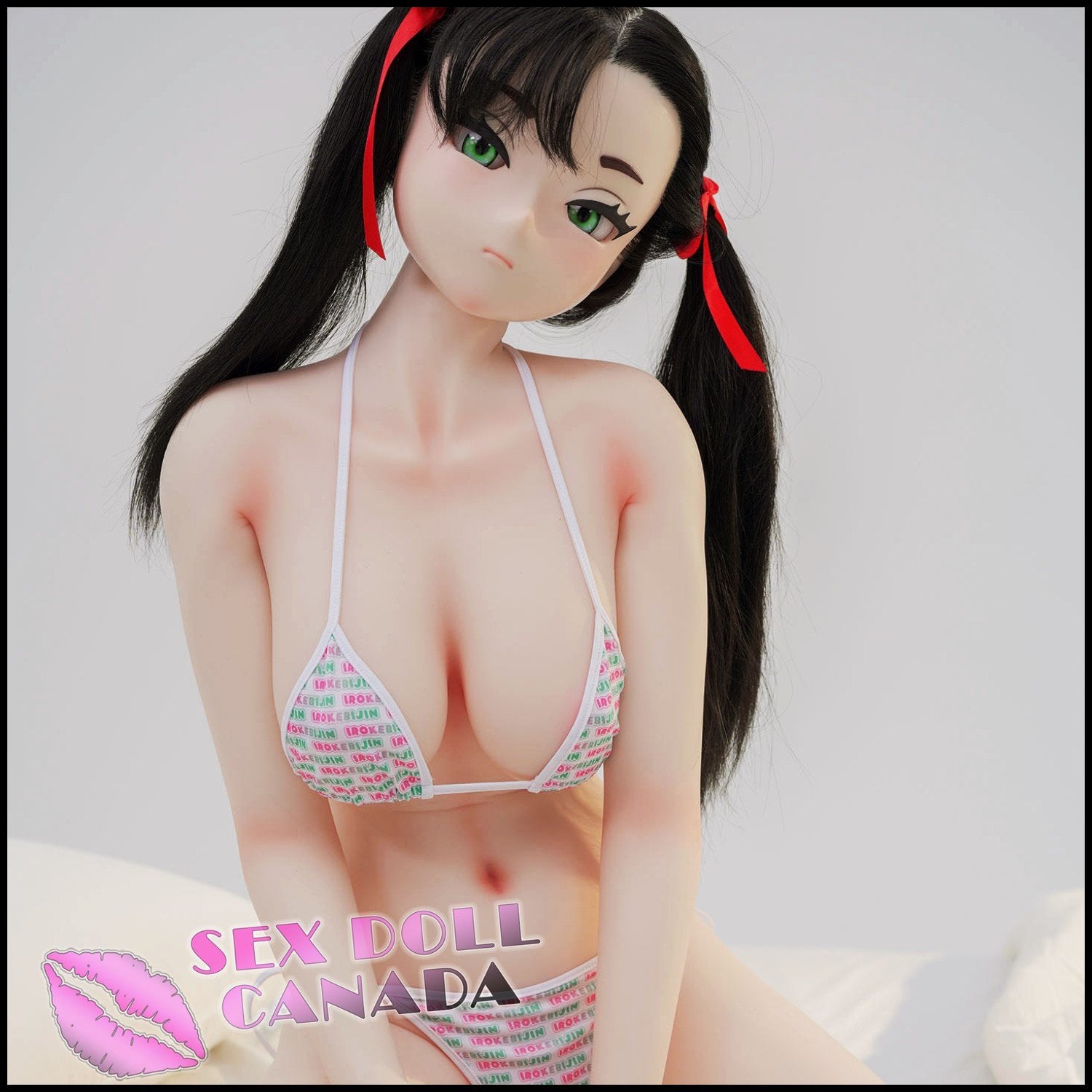 IROKEBIJIN Realistic Sex Doll Curvy Full Body Cartoon Hentai Anime Black Hair