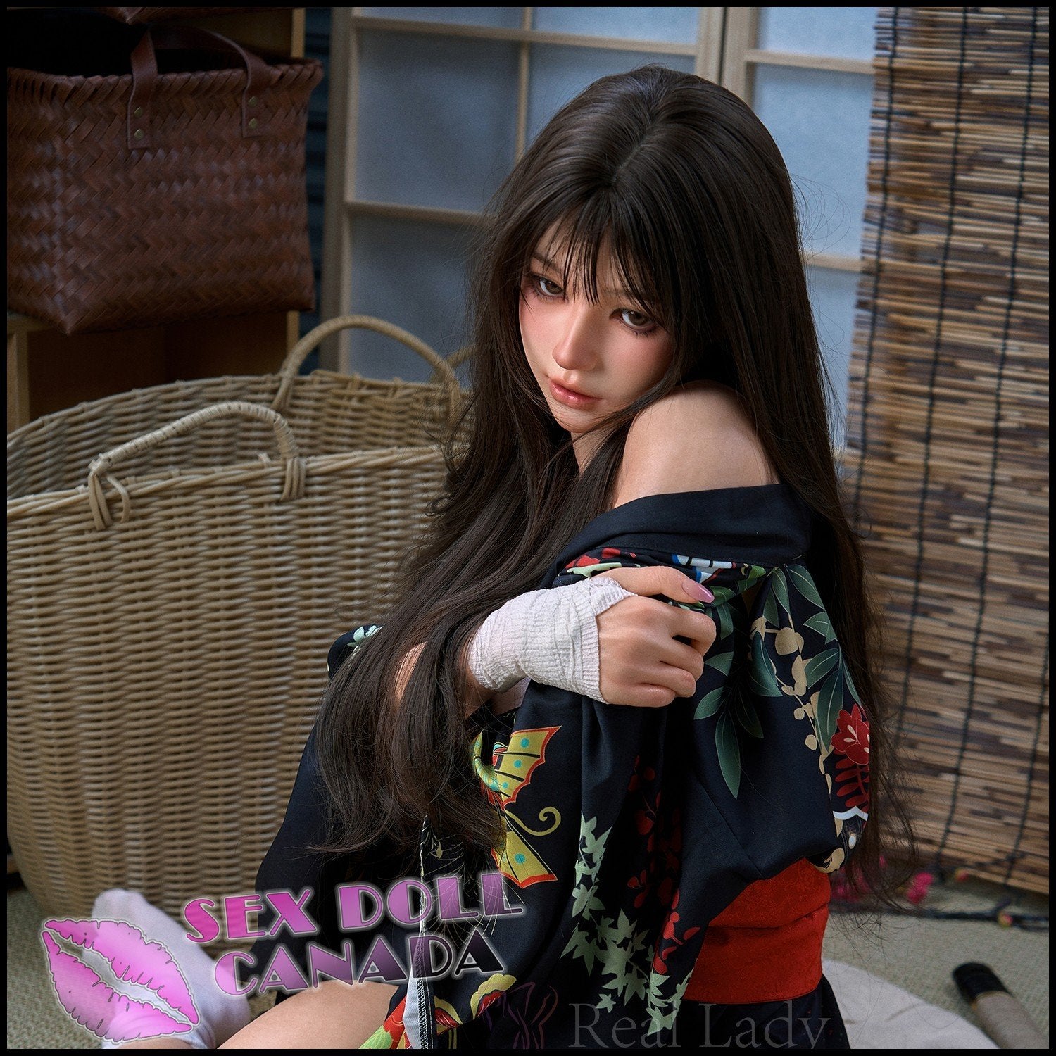 Real Lady Realistic Sex Doll Black Hair Thick Thighs Huge Tits Boobs