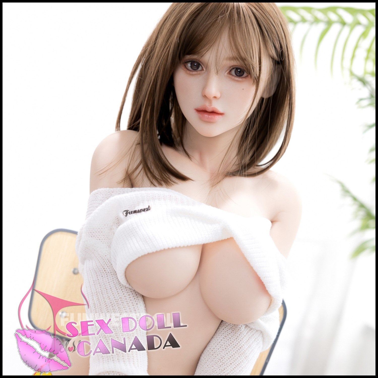 FunWestDoll Realistic Sex Doll Brunette Hair Asian Japanese Chinese Small Waist
