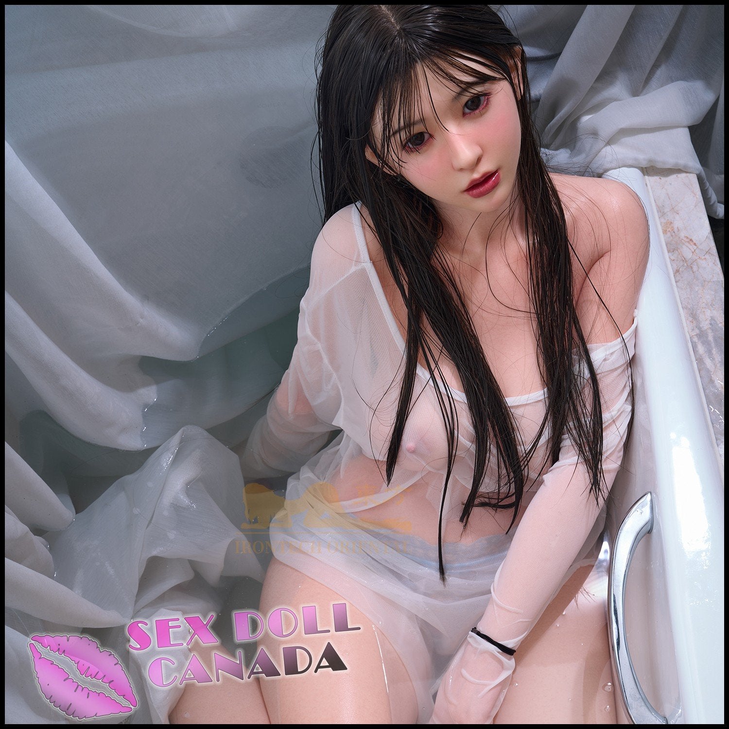 IRONTECH Realistic Sex Doll Small Waist Curvy Full Body Asian Japanese Chinese