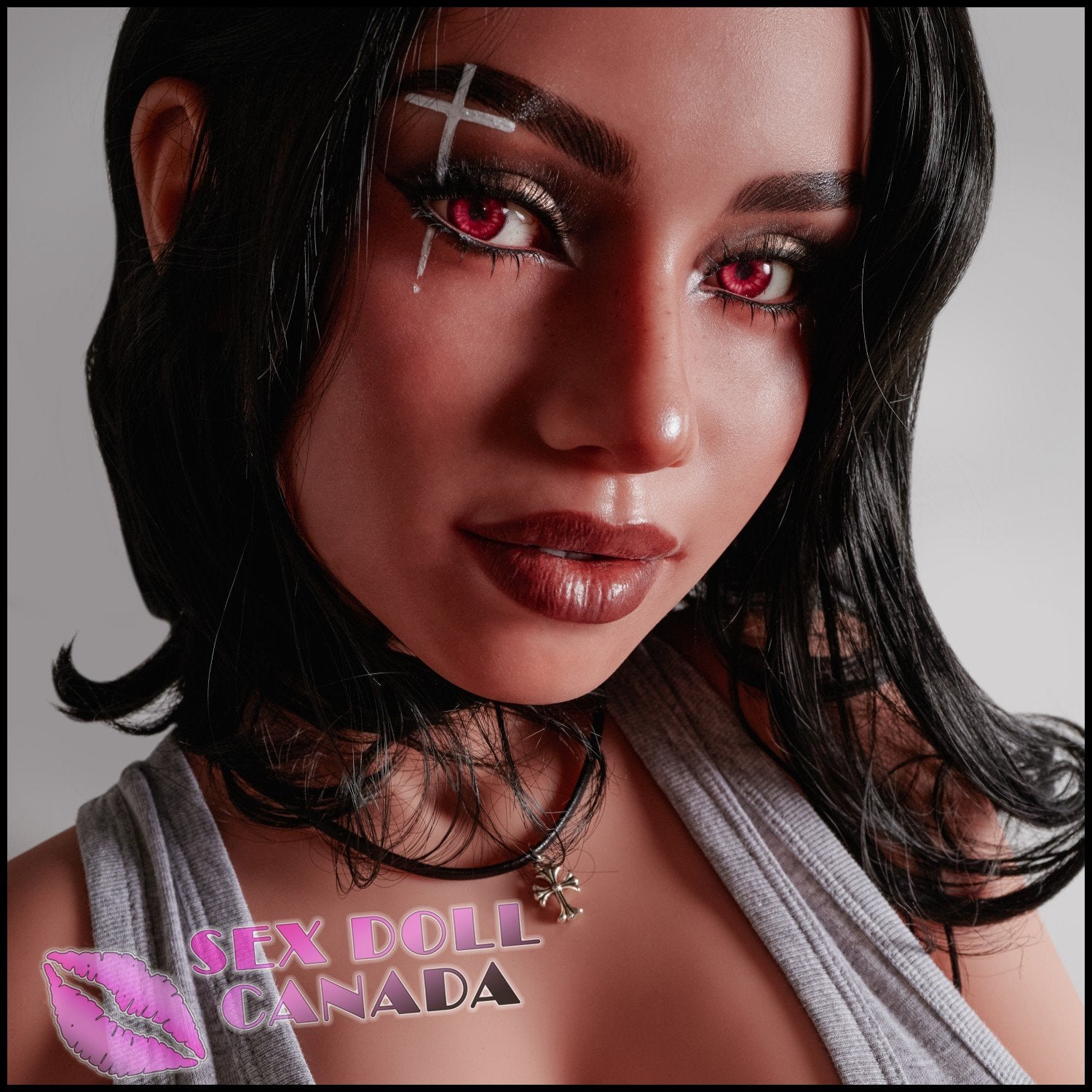 Climax Realistic Sex Doll Huge Tits Boobs Indian Arab Brown Black Hair