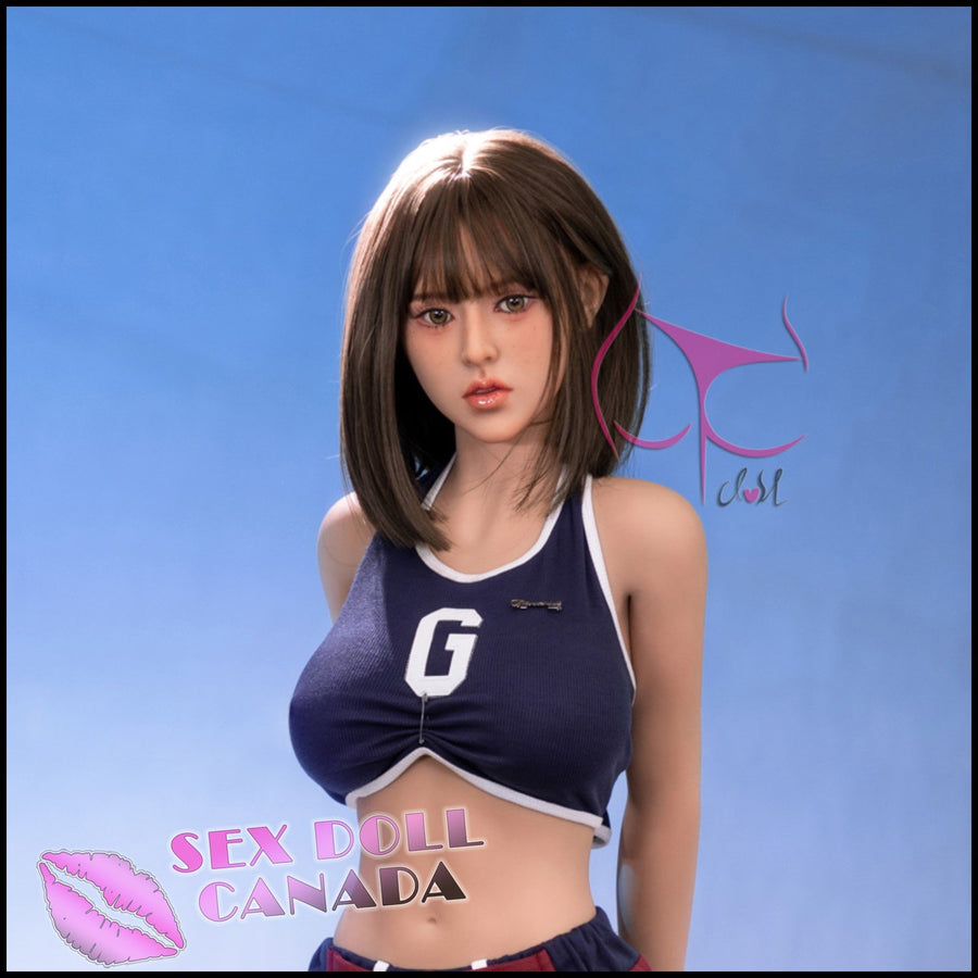 FunWestDoll Realistic Sex Doll Curvy Full Body Small Waist Brunette Hair