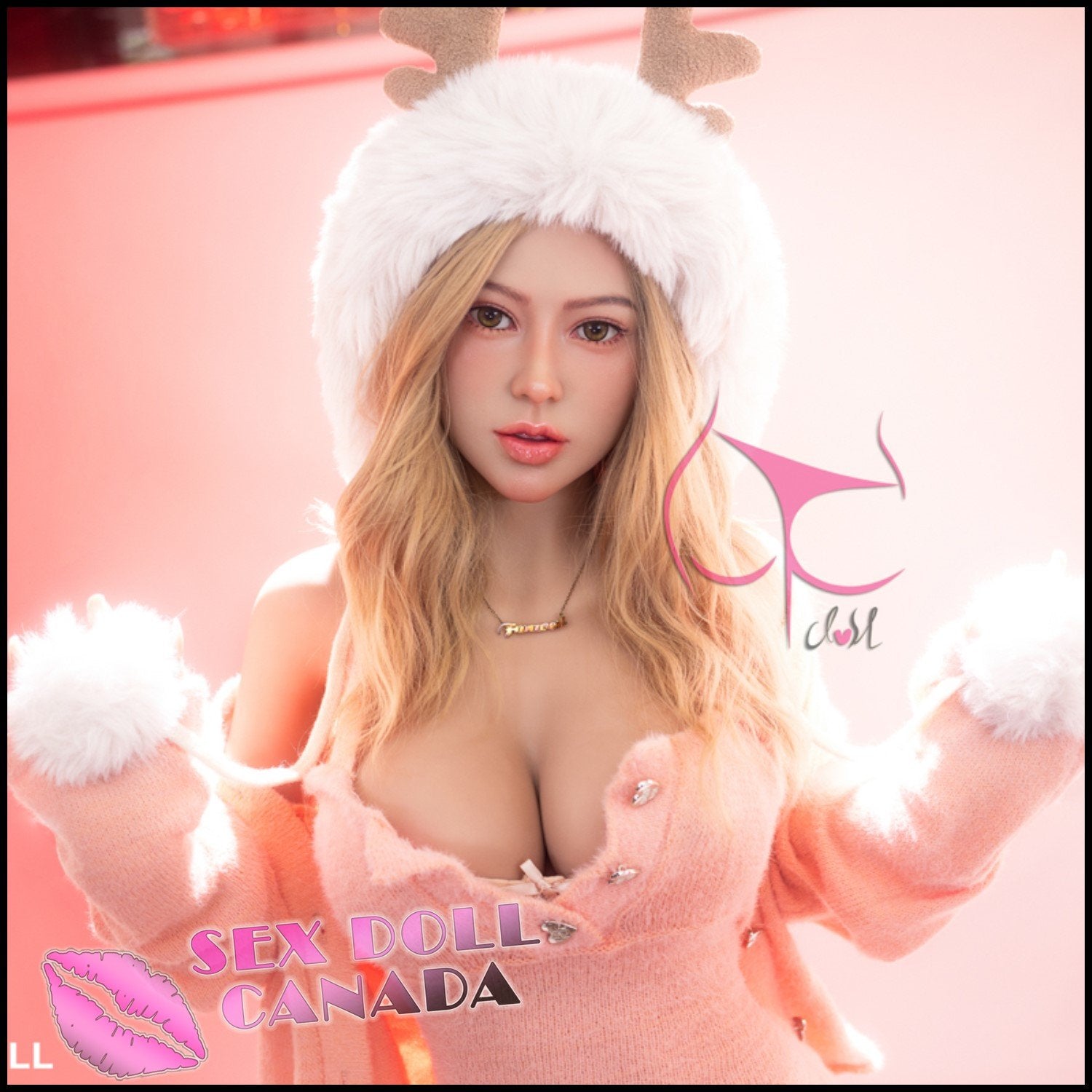 FunWestDoll Realistic Sex Doll Big Tits Breasts Curvy Full Body Blonde Hair