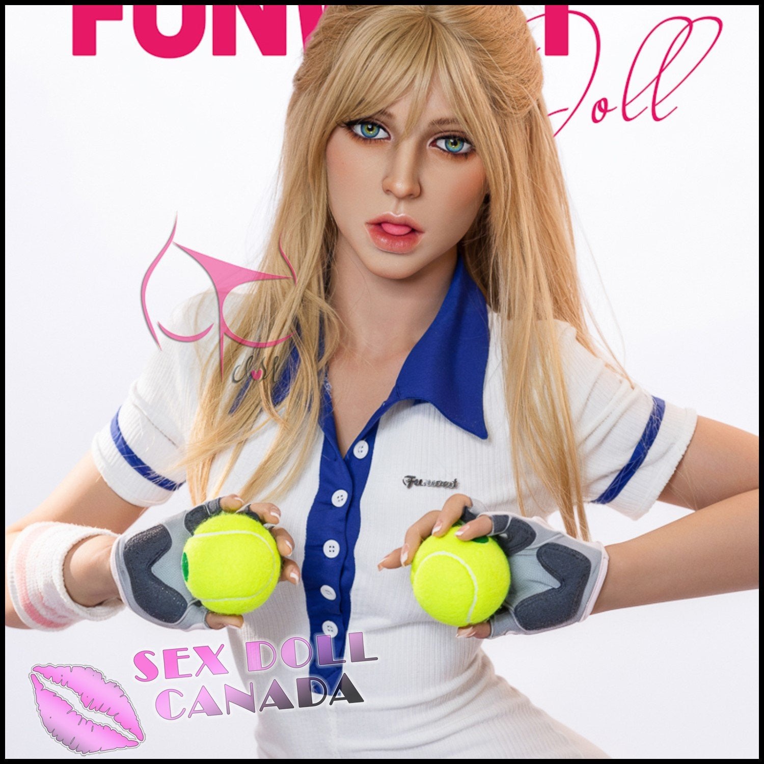 FunWestDoll Realistic Sex Doll Big Ass Butt Blonde Hair Curvy Full Body