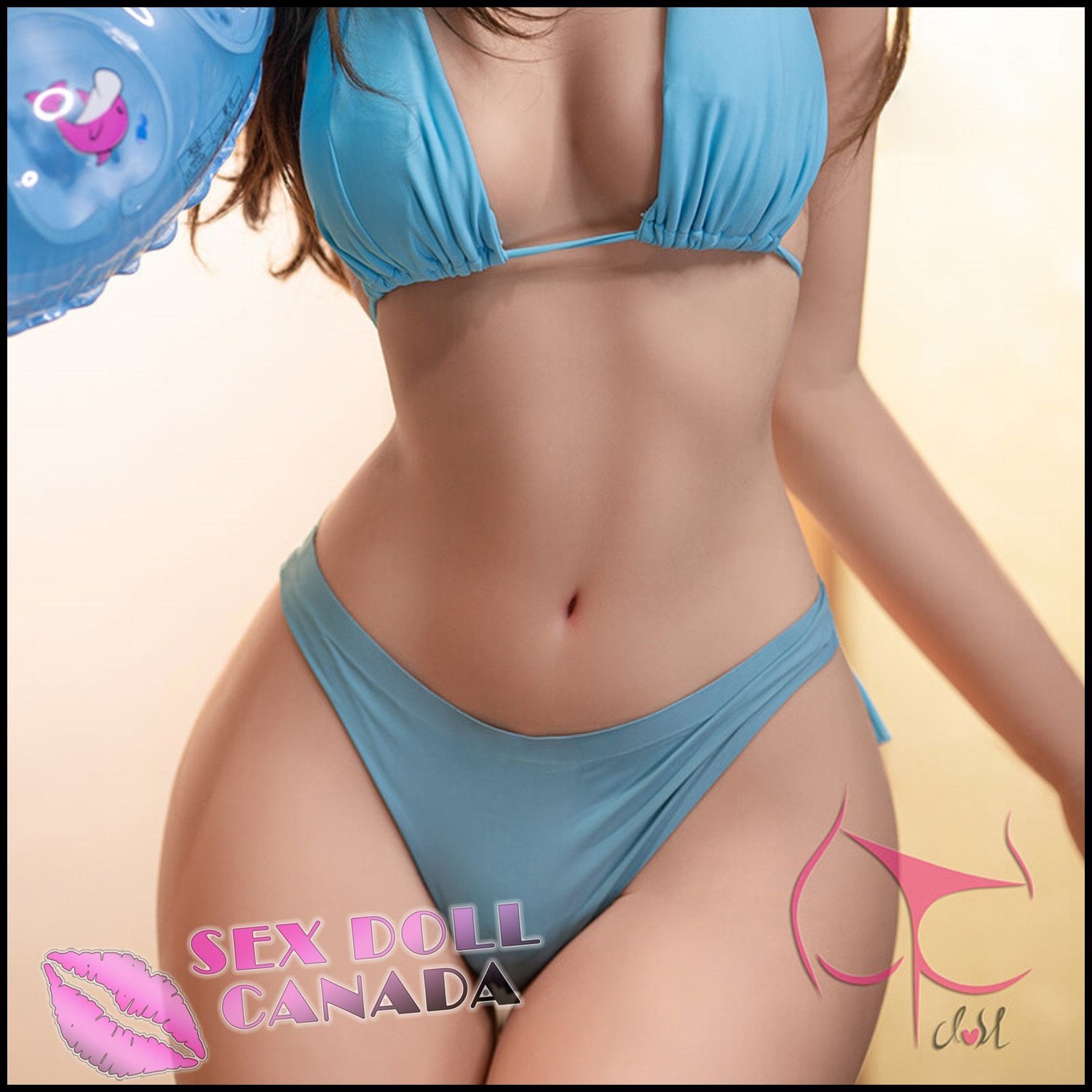 FunWestDoll Realistic Sex Doll Brunette Hair Curvy Full Body Western American