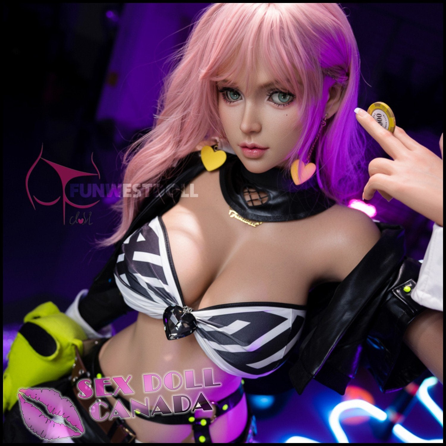 FunWestDoll Realistic Sex Doll Small Waist Huge Tits Boobs Curvy Full Body