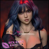 FunWestDoll Realistic Sex Doll Curvy Full Body Blue Hair Small Waist