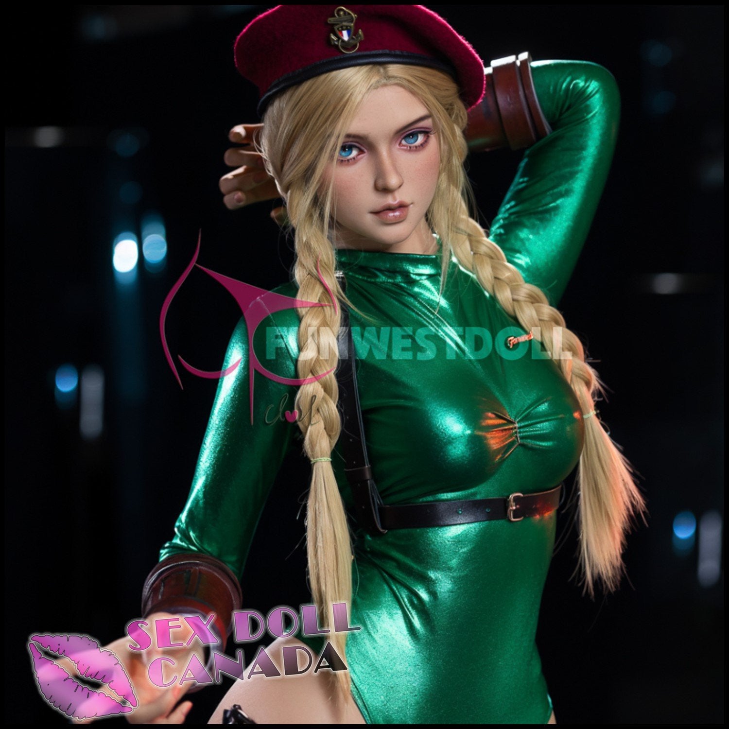 FunWestDoll Realistic Sex Doll Curvy Full Body Big Ass Butt Blonde Hair