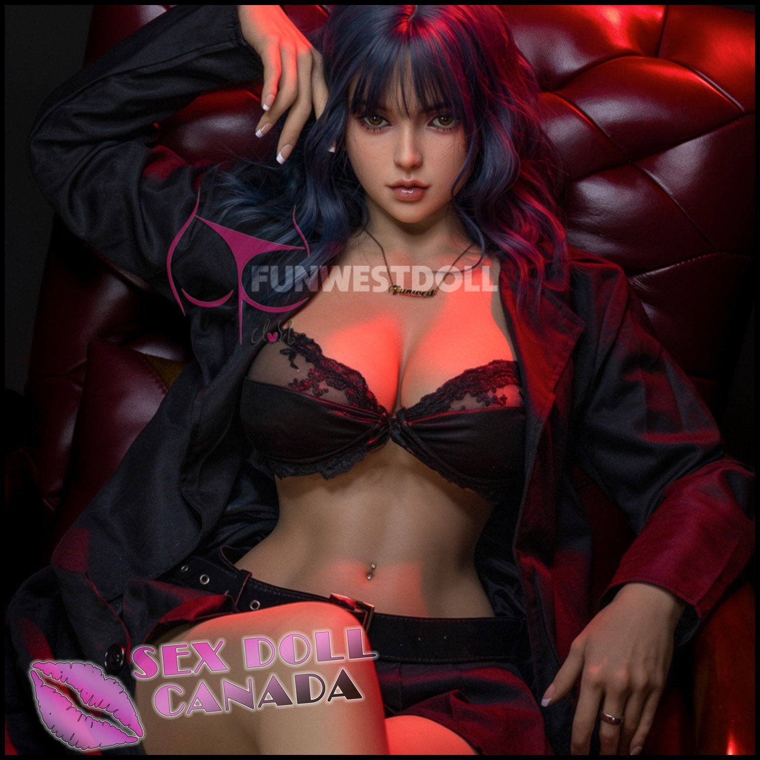 FunWestDoll Realistic Sex Doll Small Waist Huge Tits Boobs Curvy Full Body