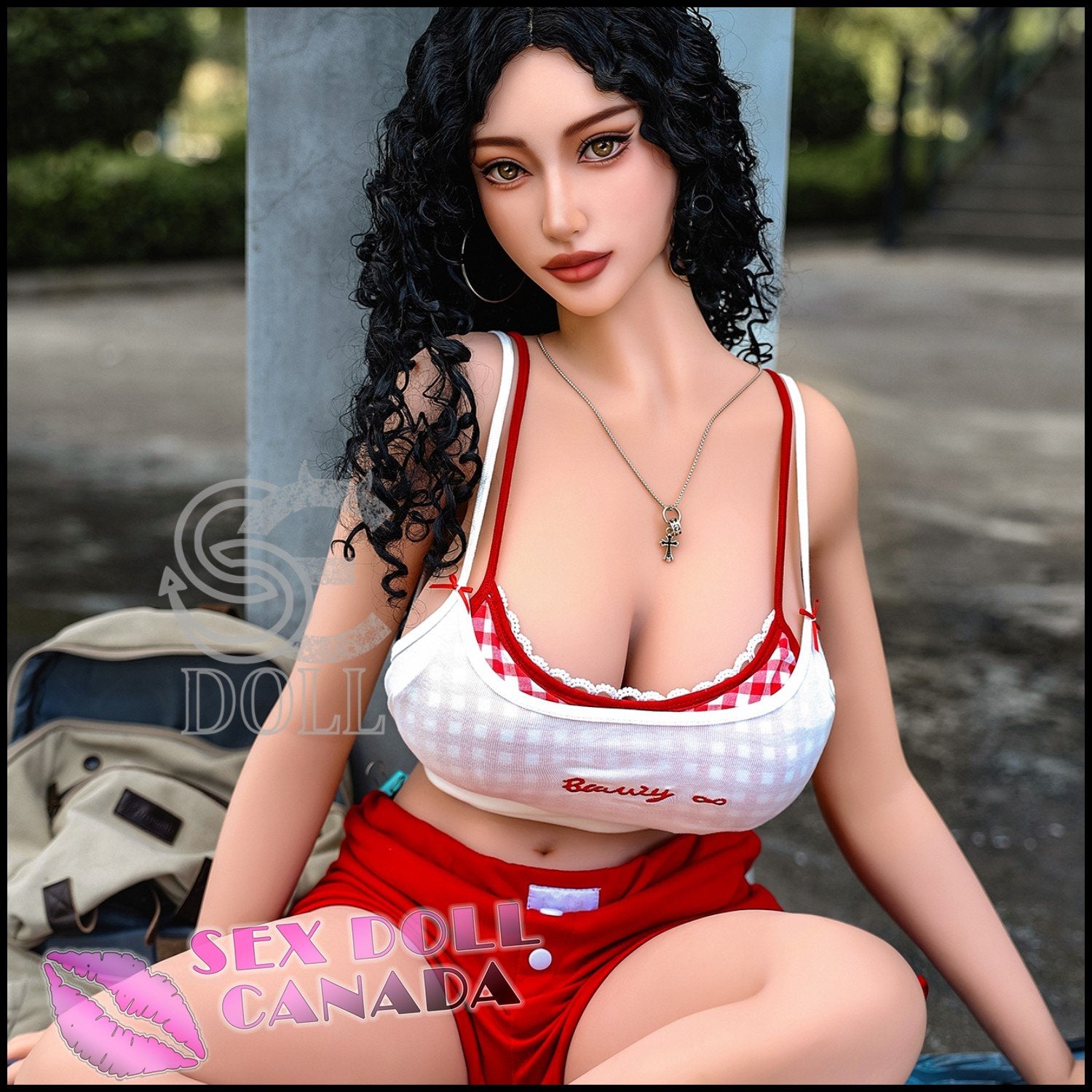 SE DOLL Realistic Sex Doll Black Hair Big Ass Butt Curvy Full Body