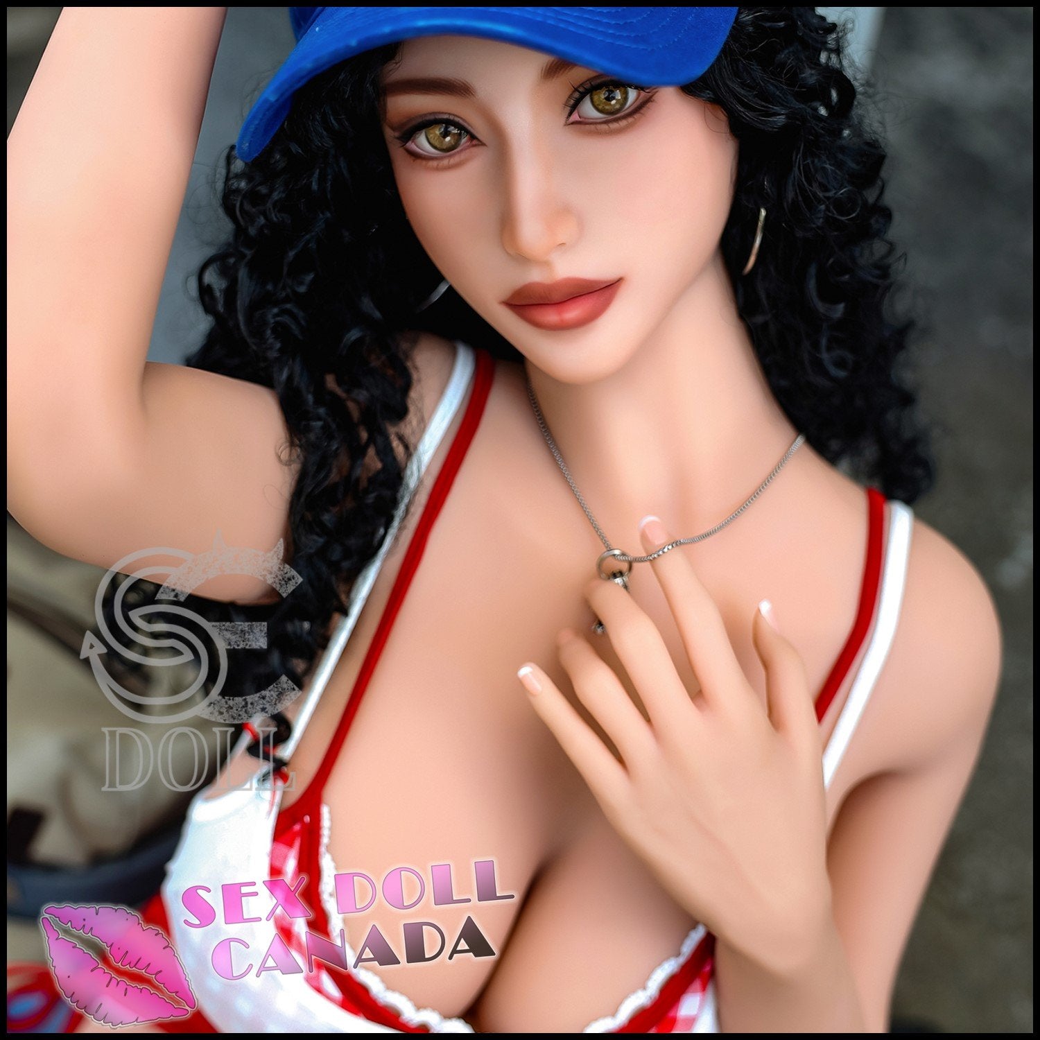 SE DOLL Realistic Sex Doll Black Hair Curvy Full Body Western American