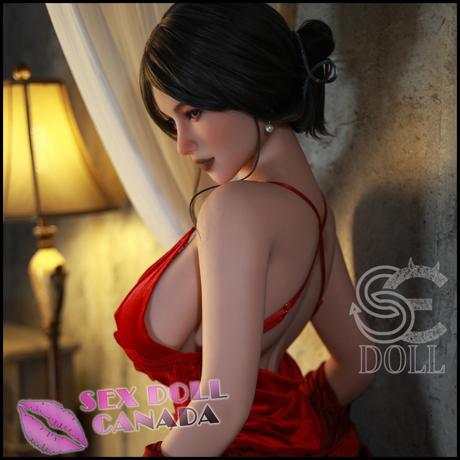 SE DOLL Realistic Sex Doll Curvy Full Body Western American Brunette Hair
