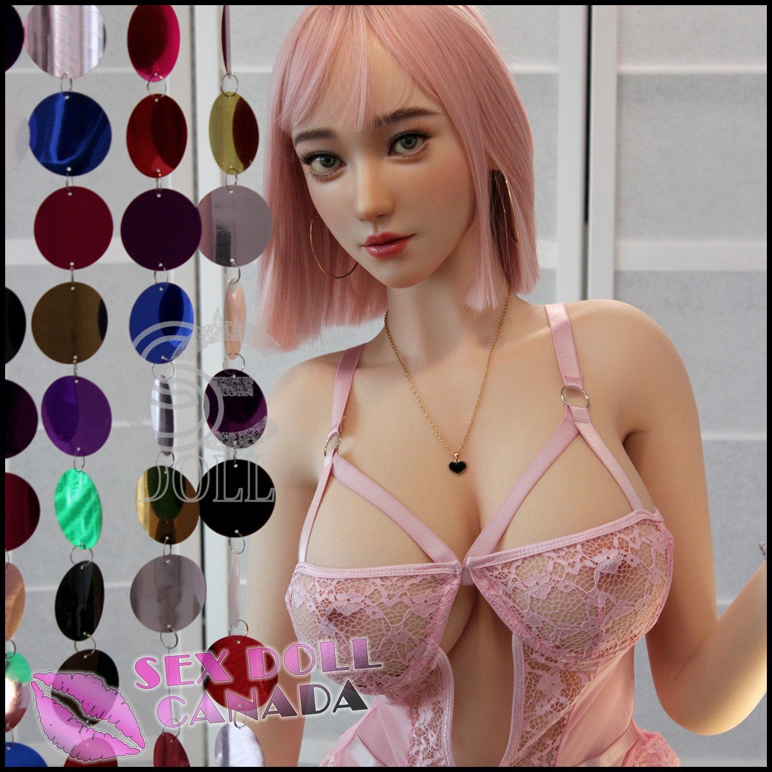 SE DOLL Realistic Sex Doll Big Ass Butt Huge Tits Boobs Pink Purple Hair