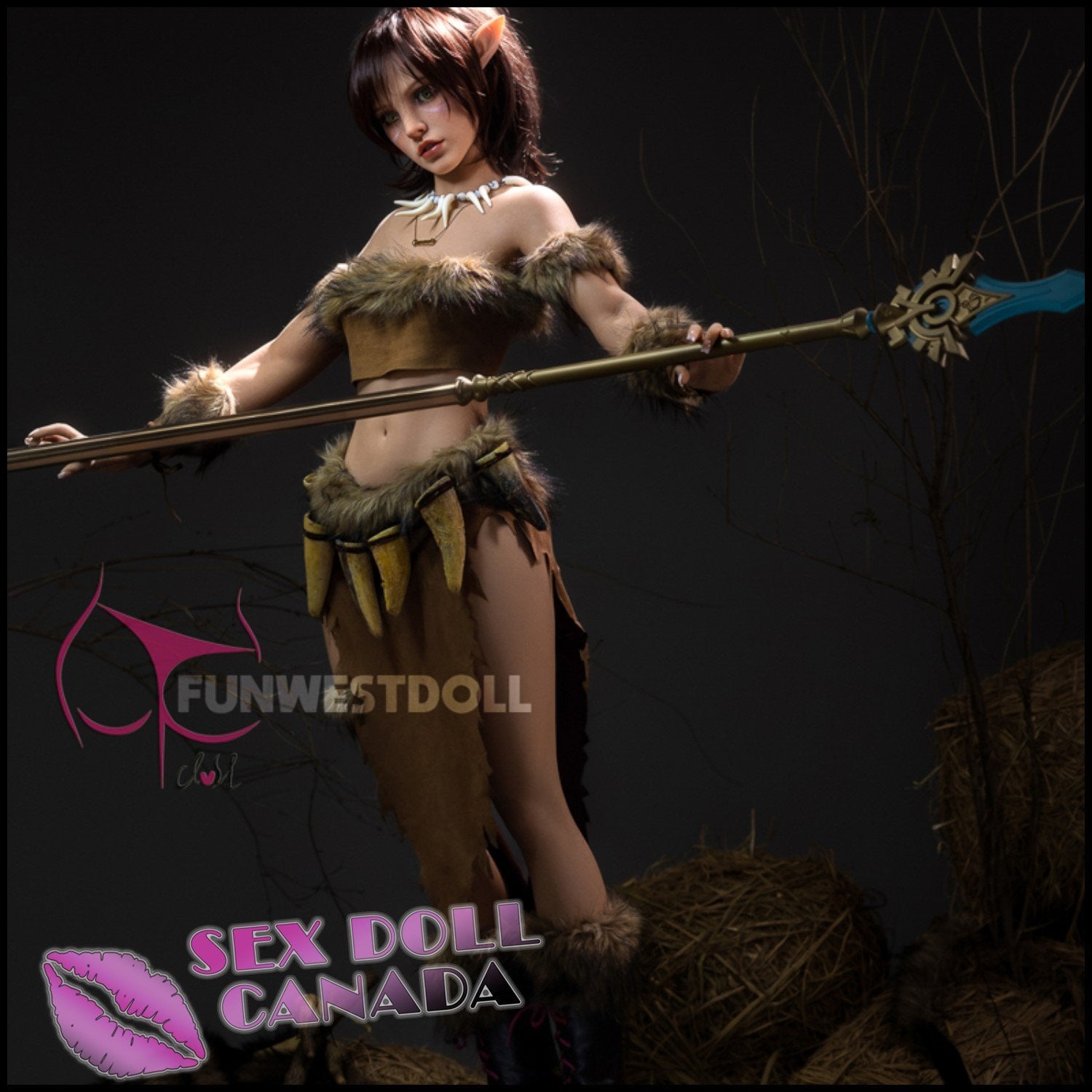 FunWestDoll Realistic Sex Doll Small Waist Big Ass Butt Western American