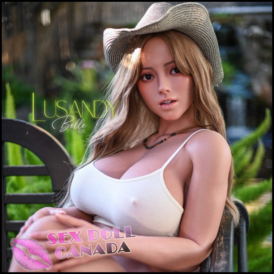 Lusandy Realistic Sex Doll Blonde Hair BBW Chubby Fat Huge Tits Boobs