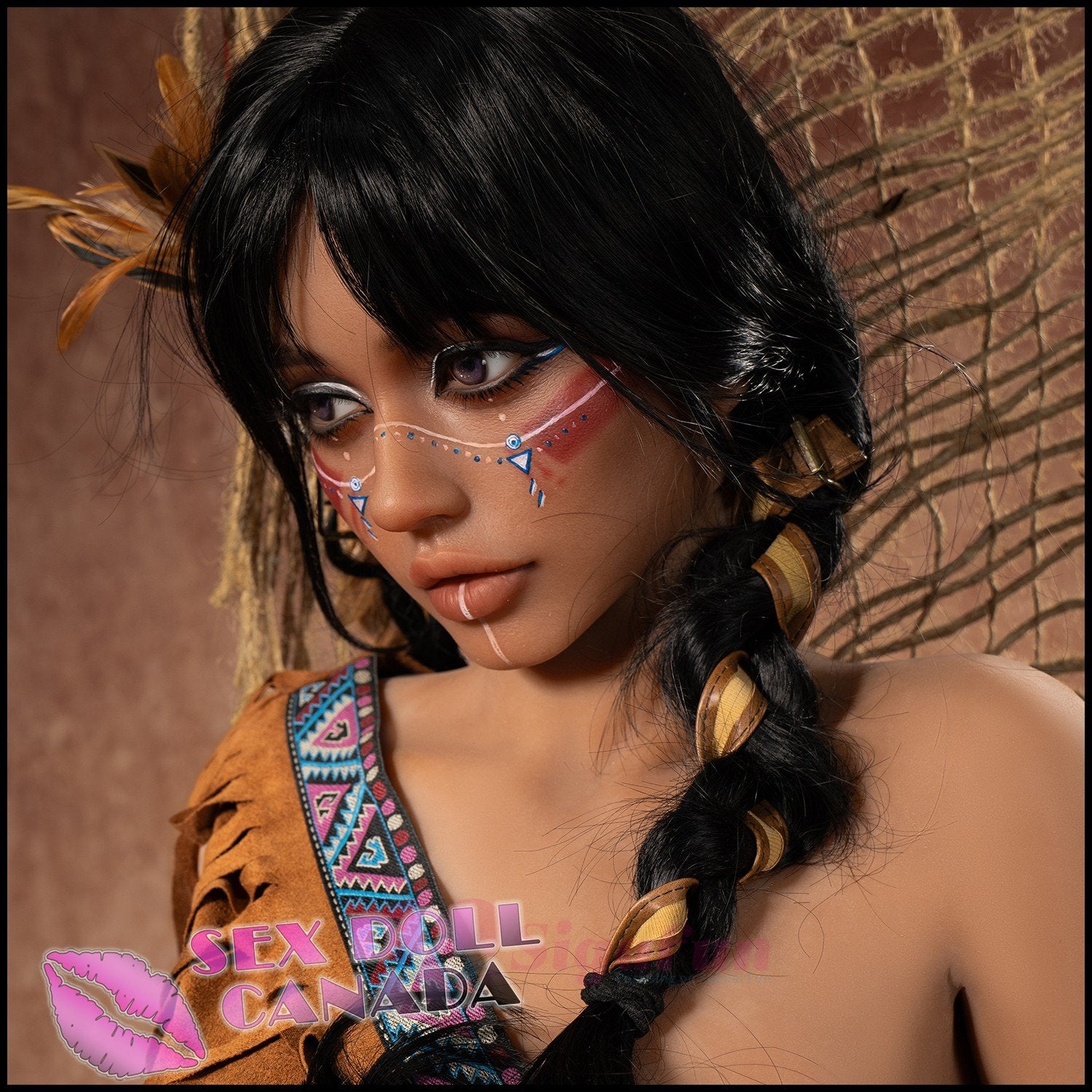 Sigafun Realistic Sex Doll Curvy Full Body Black Ebony African Huge Tits Boobs