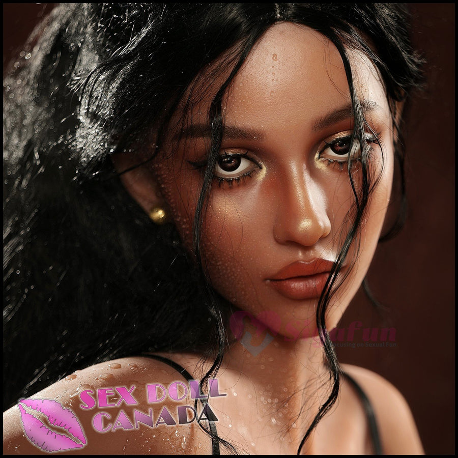 Sigafun Realistic Sex Doll Black Hair Indian Arab Brown Big Ass Butt