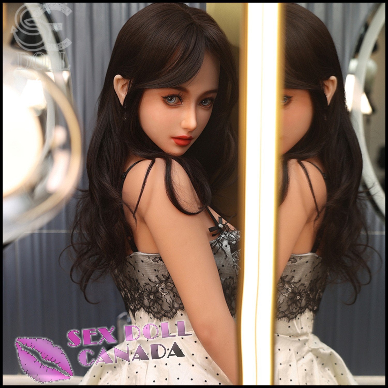 SE DOLL Realistic Sex Doll Big Tits Breasts Brunette Hair Black Hair