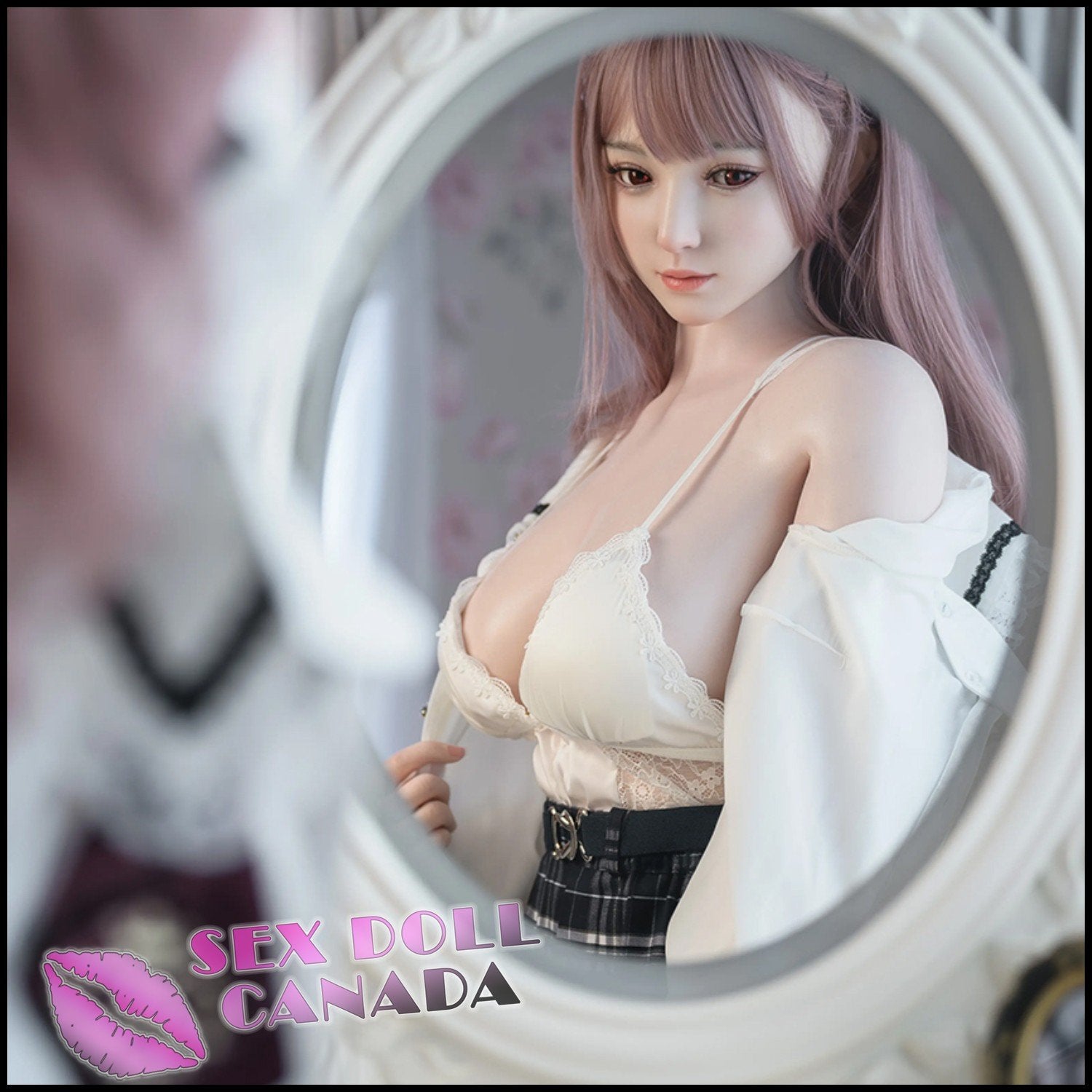 Tayu Realistic Sex Doll Pink Purple Hair Western American Asian Japanese Chinese