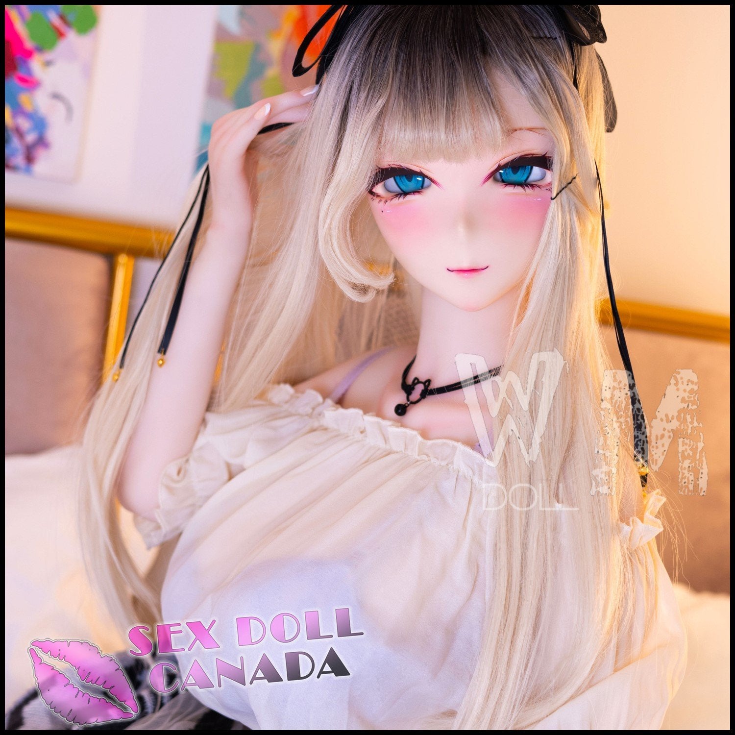 WM Doll Realistic Sex Doll Blonde Hair Curvy Full Body Huge Tits Boobs