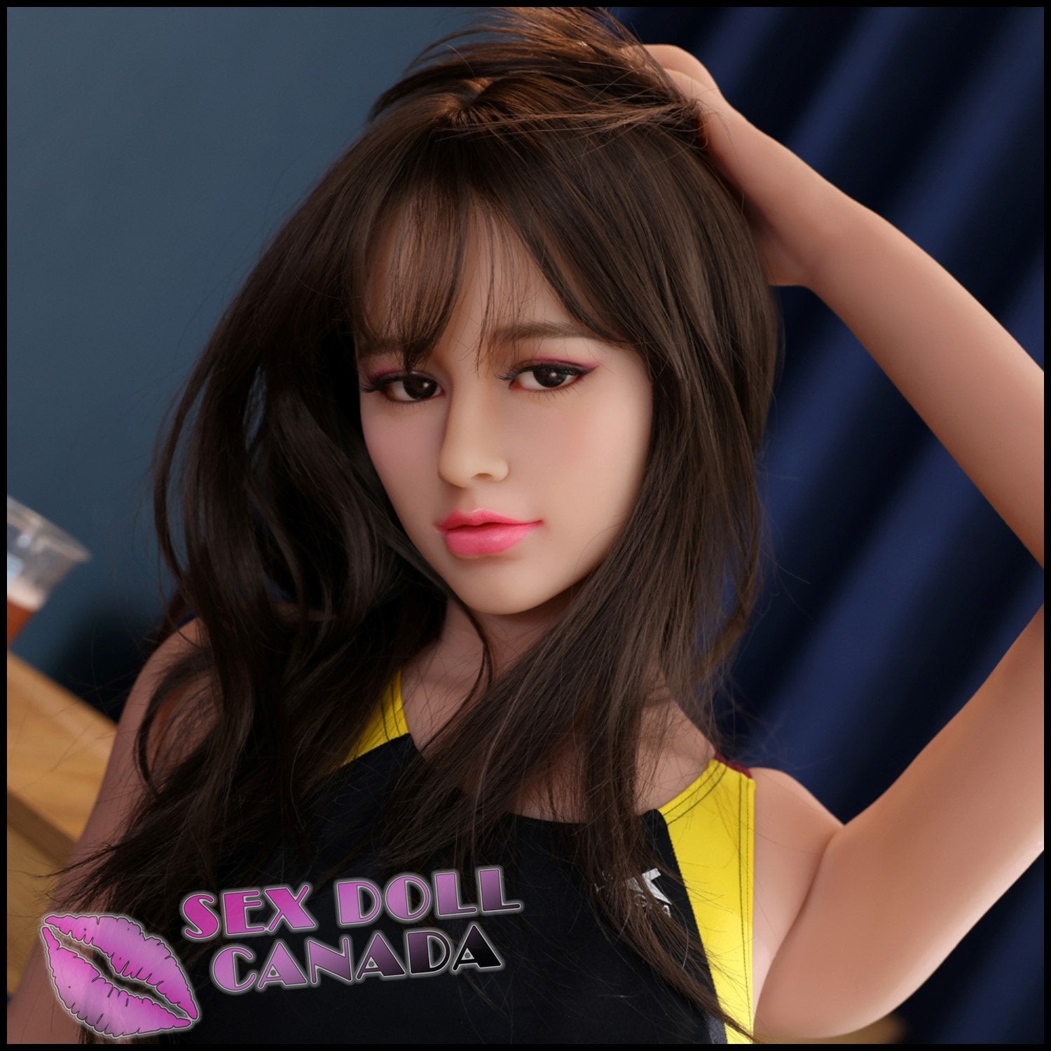 HR Doll Realistic Sex Doll Brunette Hair Big Tits Breasts Curvy Full Body