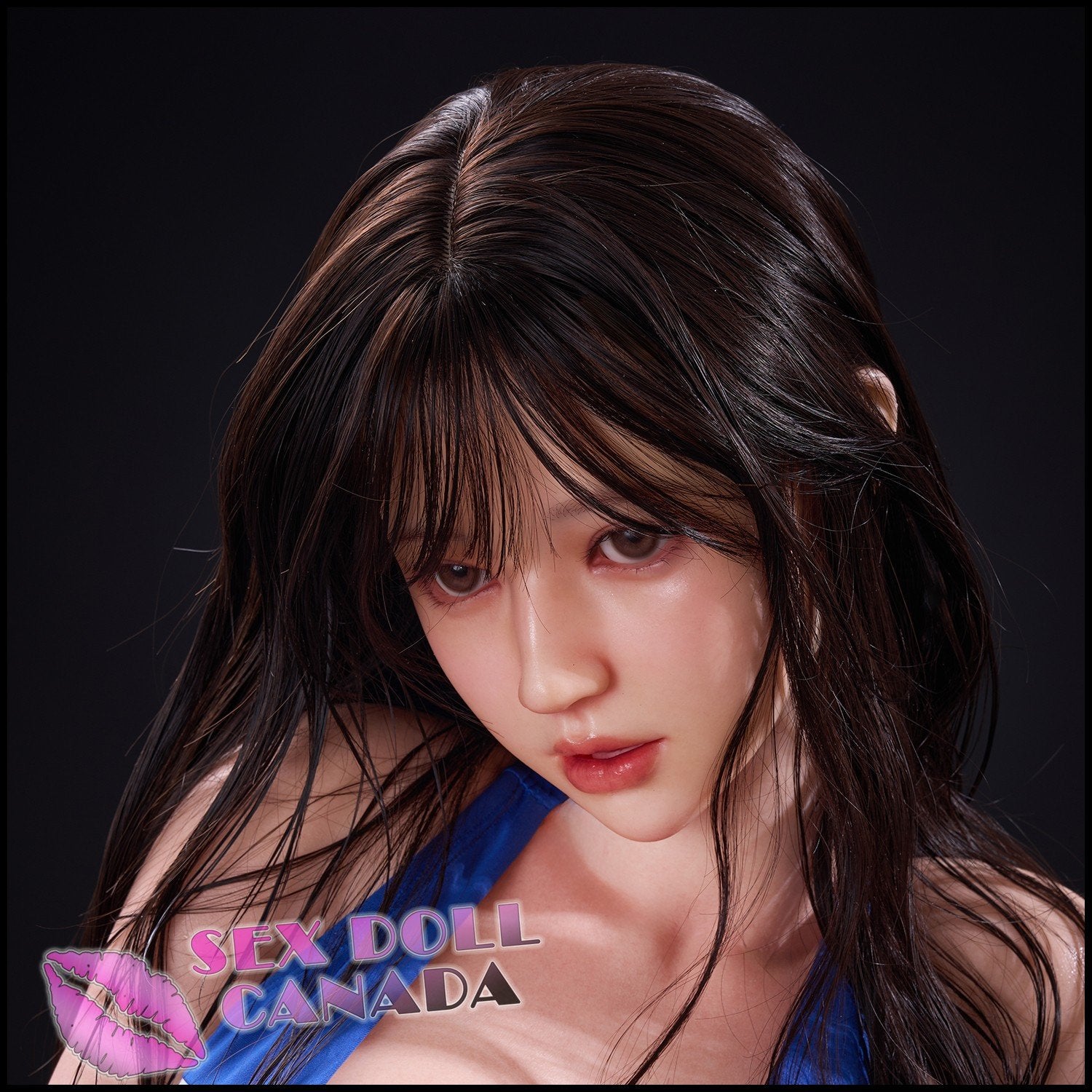 IRONTECH Realistic Sex Doll Black Hair Brunette Hair Curvy Full Body