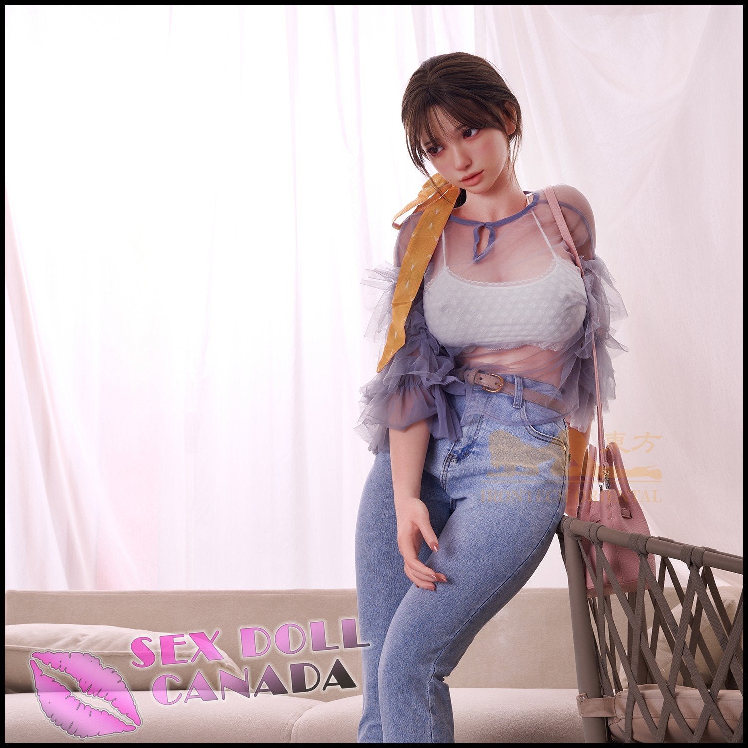 IRONTECH Realistic Sex Doll Big Tits Breasts Thick Thighs Black Hair