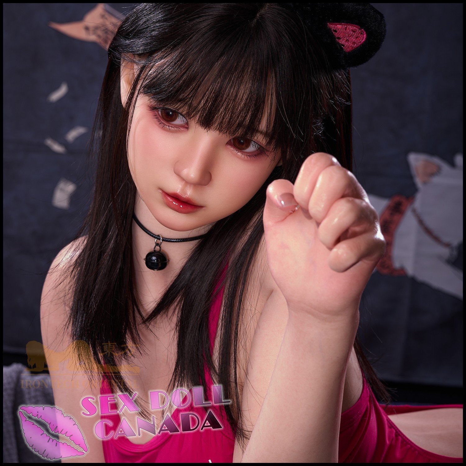 IRONTECH Realistic Sex Doll Big Tits Breasts Curvy Full Body Black Hair