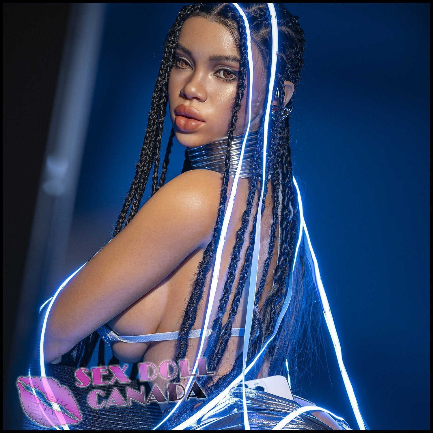 IRONTECH Realistic Sex Doll Small Waist Western American Black Hair