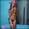 IRONTECH Realistic Sex Doll Huge Tits Boobs Black Hair Black Ebony African