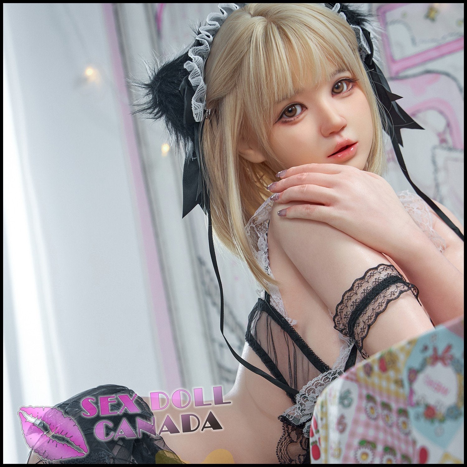 IRONTECH Realistic Sex Doll Blonde Hair Huge Tits Boobs Asian Japanese Chinese