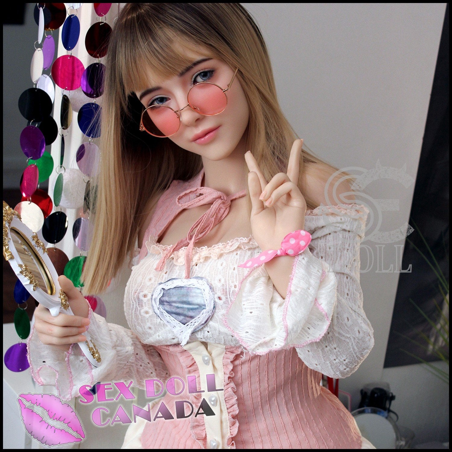 SE DOLL Realistic Sex Doll Blonde Hair Small Waist Western American