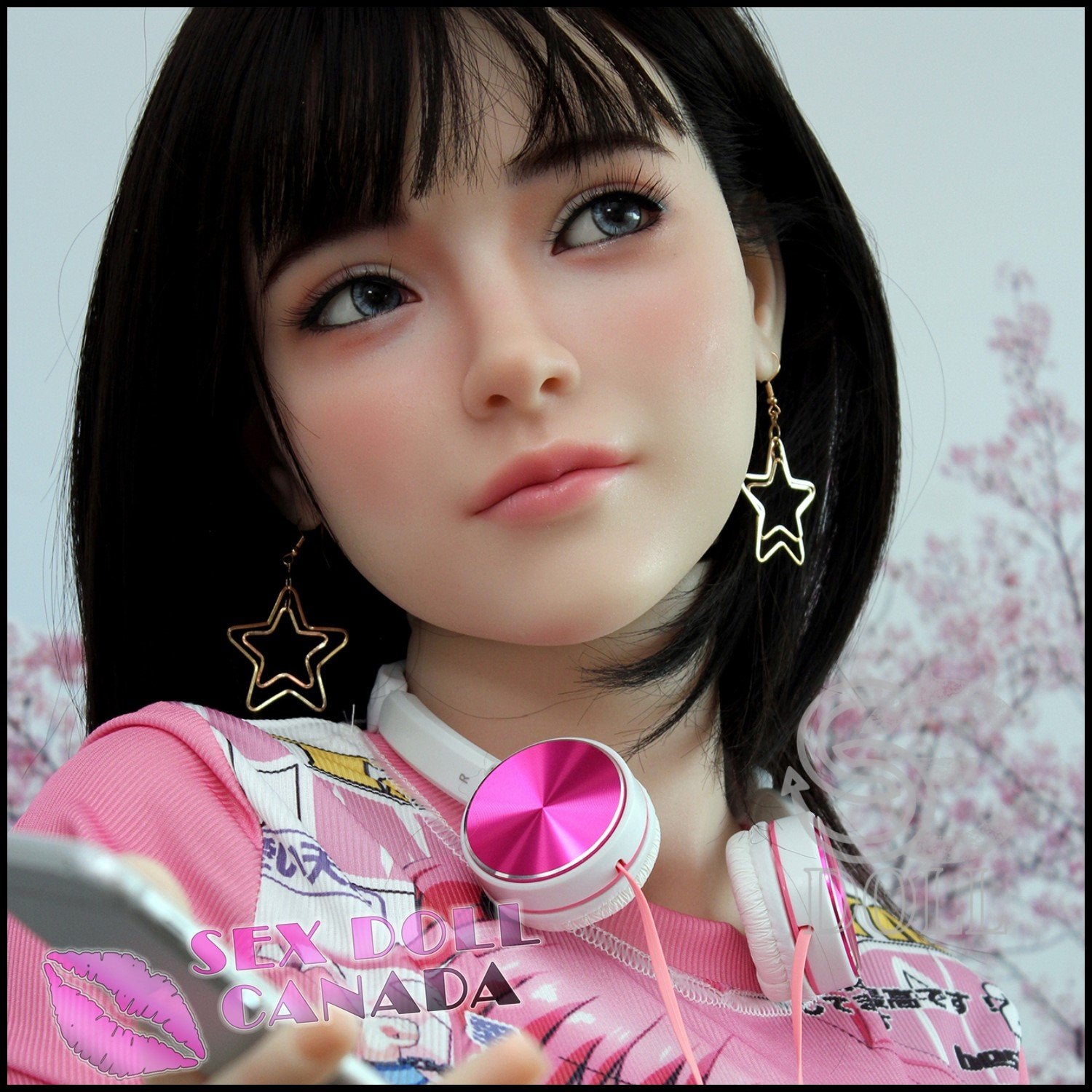 SE DOLL Realistic Sex Doll Curvy Full Body Black Hair Big Ass Butt