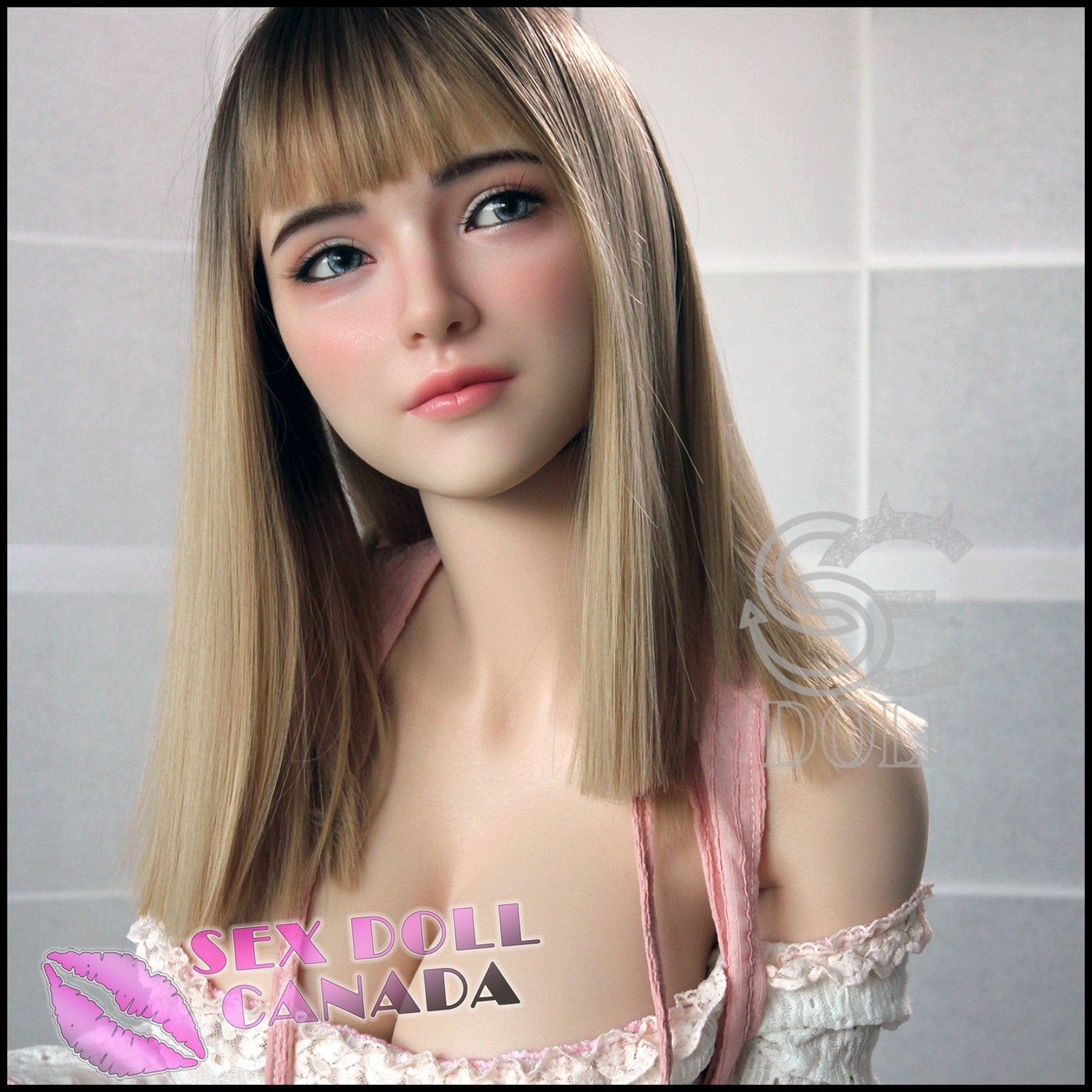 SE DOLL Realistic Sex Doll Blonde Hair Small Waist Big Tits Breasts