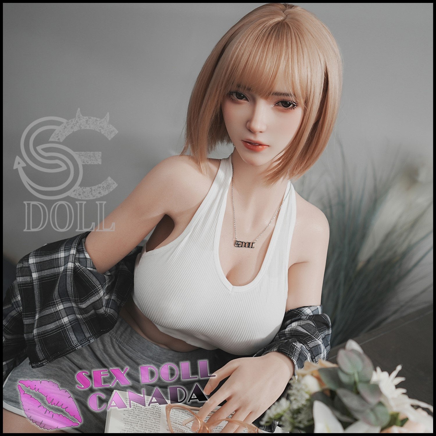 SE DOLL Realistic Sex Doll Curvy Full Body Blonde Hair Big Tits Breasts
