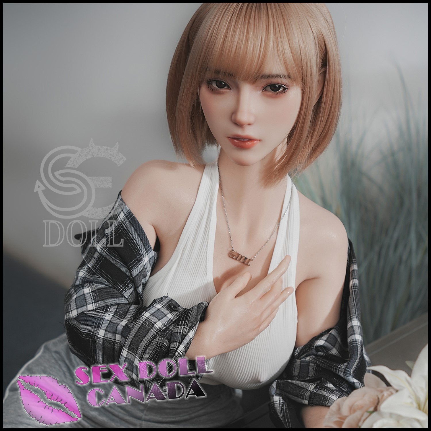 SE DOLL Realistic Sex Doll Big Tits Breasts Small Waist Blonde Hair
