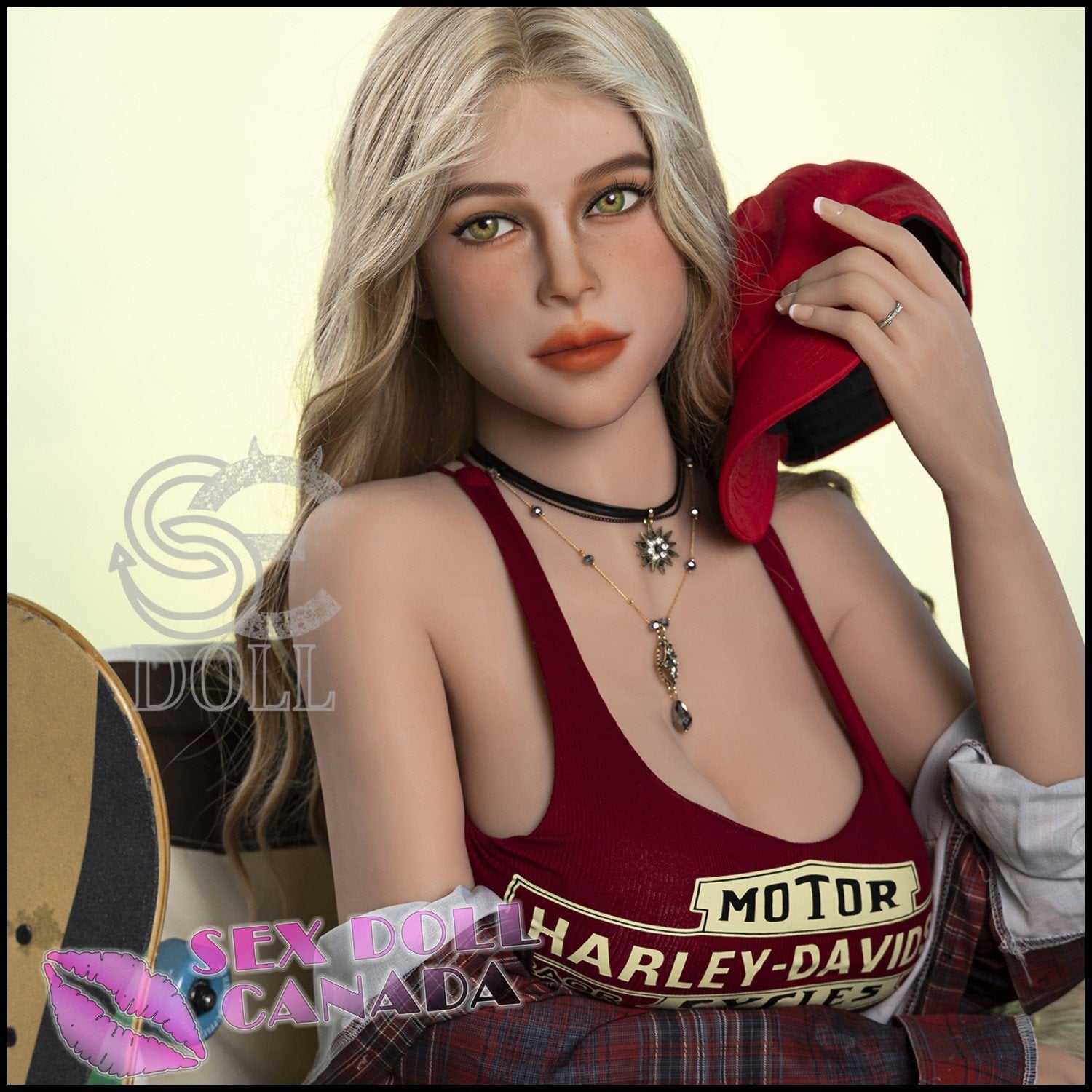 SE DOLL Realistic Sex Doll Small Waist Blonde Hair Big Tits Breasts