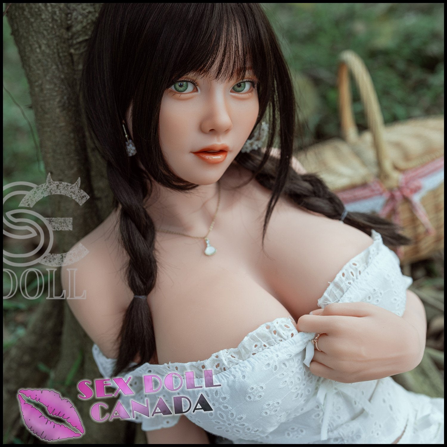 SE DOLL Realistic Sex Doll Small Waist Big Tits Breasts Black Hair