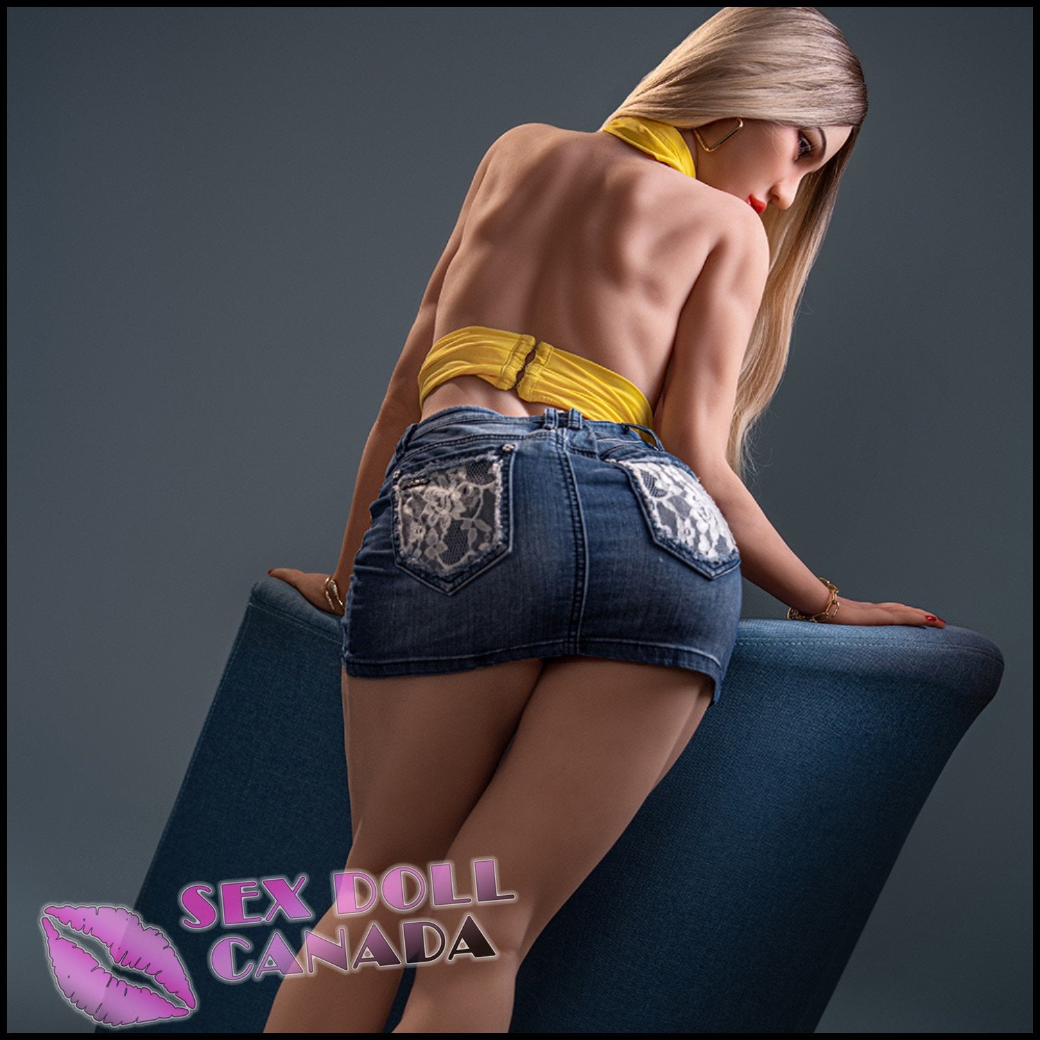 6YE Realistic Sex Doll Curvy Full Body Blonde Hair Western American