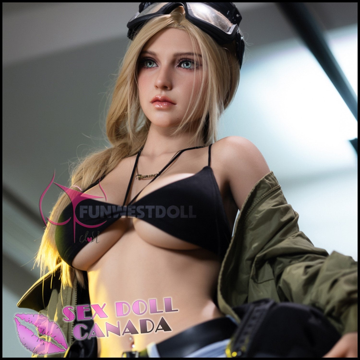 FunWestDoll Realistic Sex Doll Small Waist Western American Blonde Hair