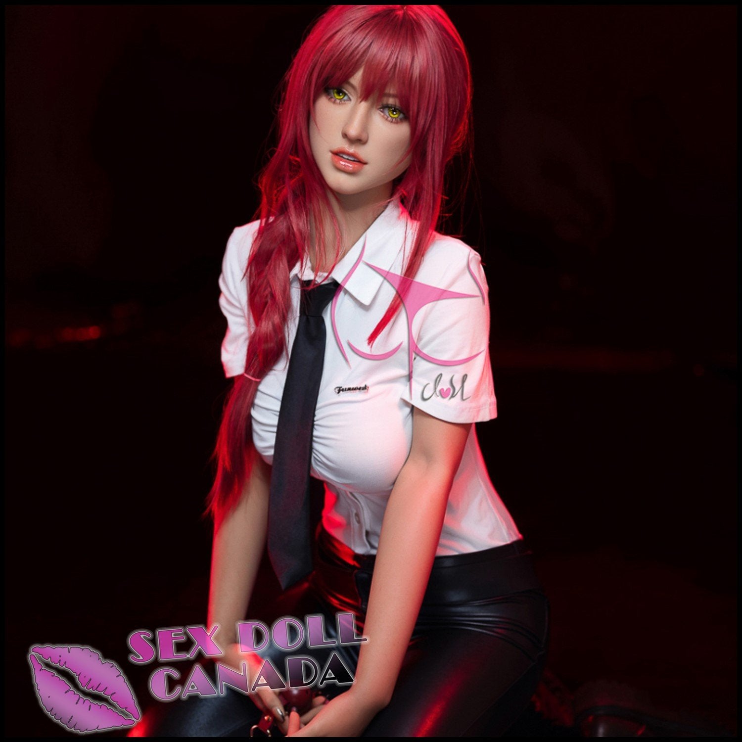 FunWestDoll Realistic Sex Doll Big Tits Breasts Red Head Western American