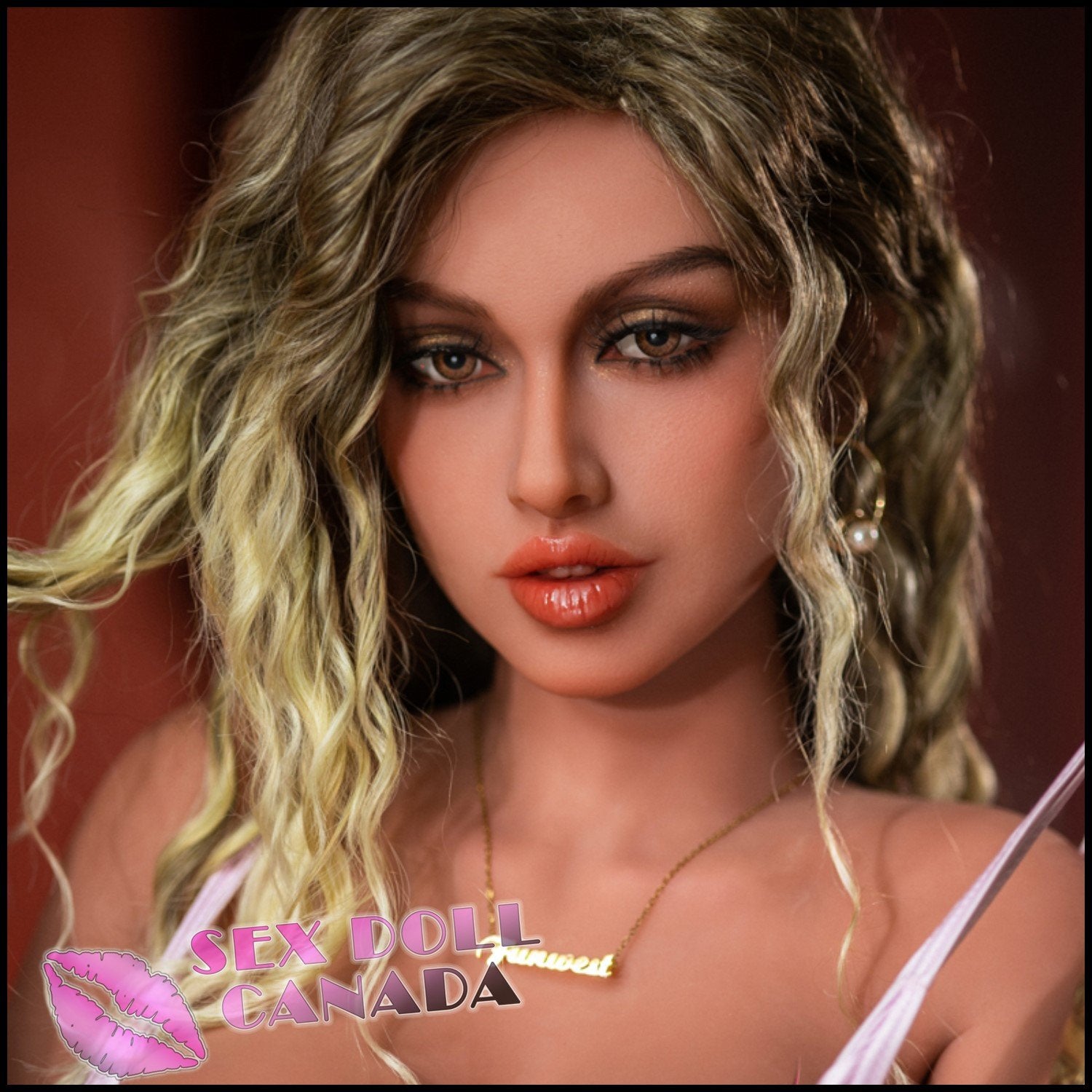 FunWestDoll Realistic Sex Doll Big Tits Breasts Blonde Hair Small Waist