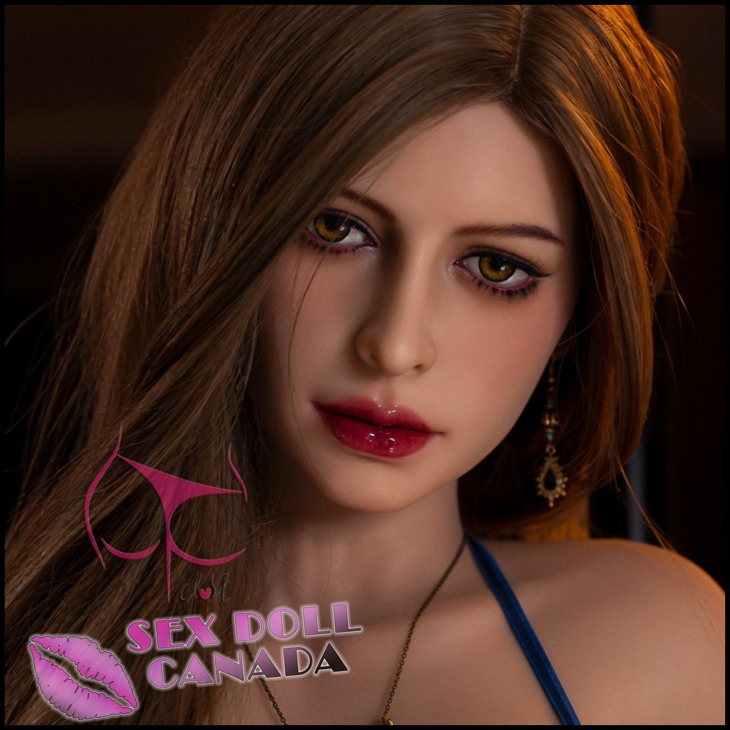 FunWestDoll Realistic Sex Doll Brunette Hair Big Tits Breasts Western American