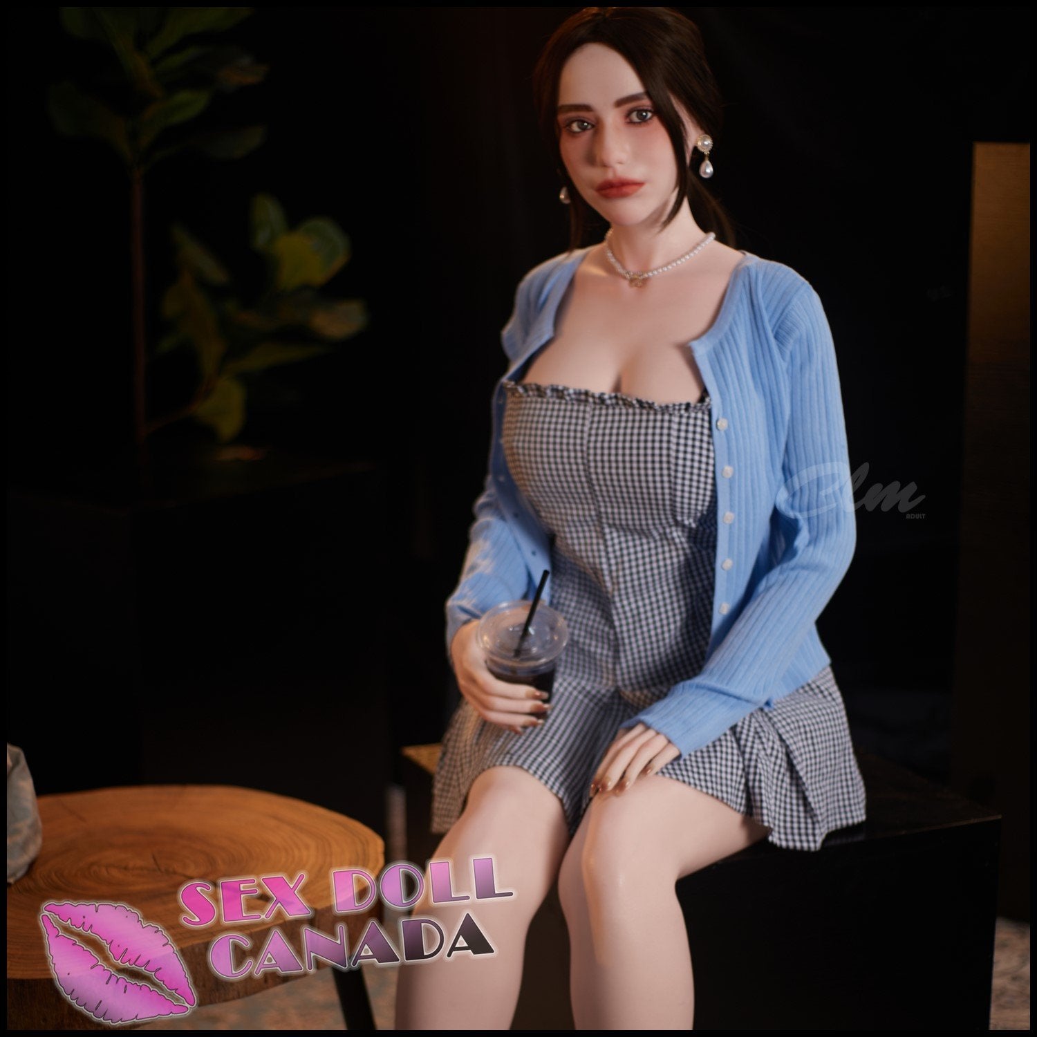 Climax Realistic Sex Doll Curvy Full Body Big Ass Butt Brunette Hair