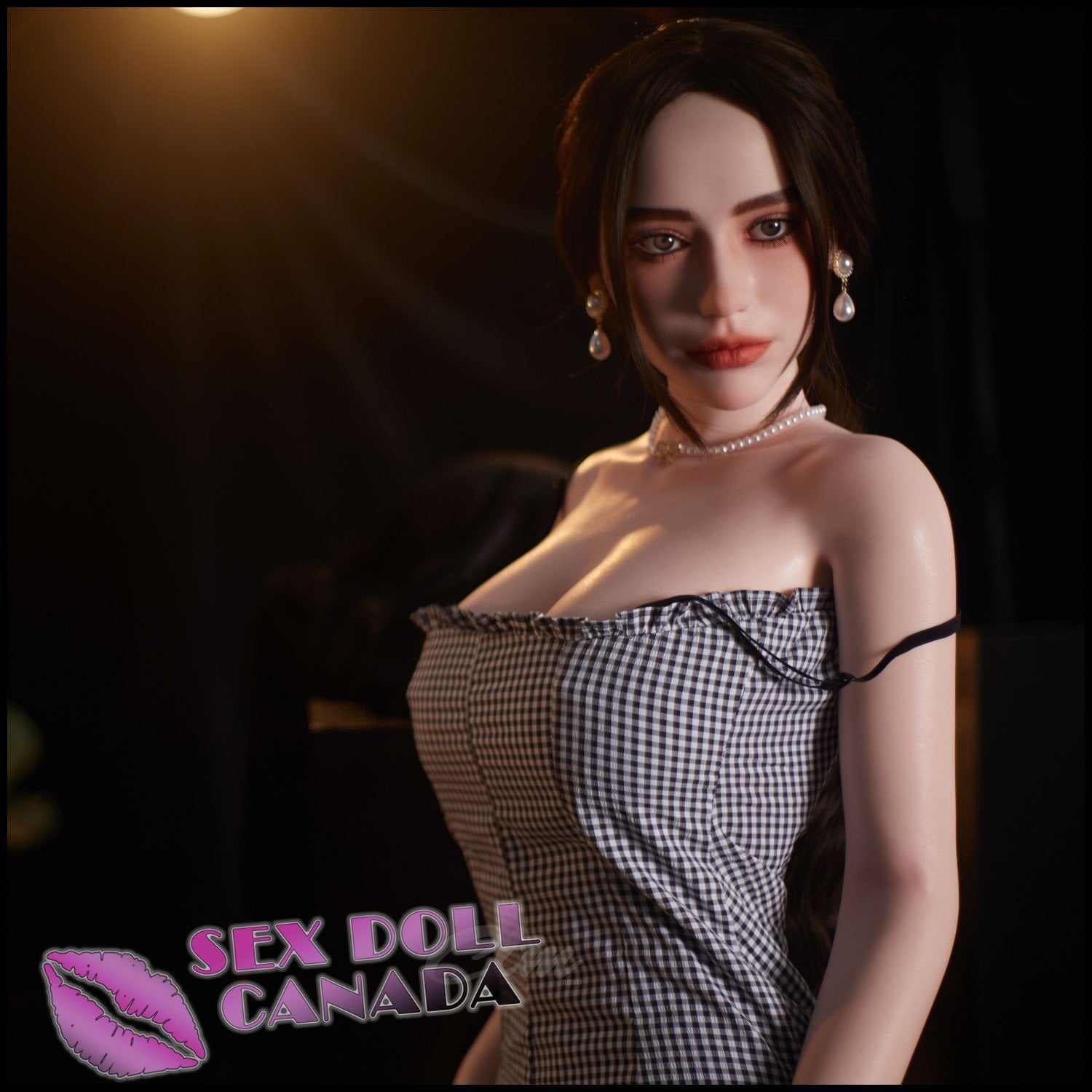 Climax Realistic Sex Doll Curvy Full Body Brunette Hair Western American