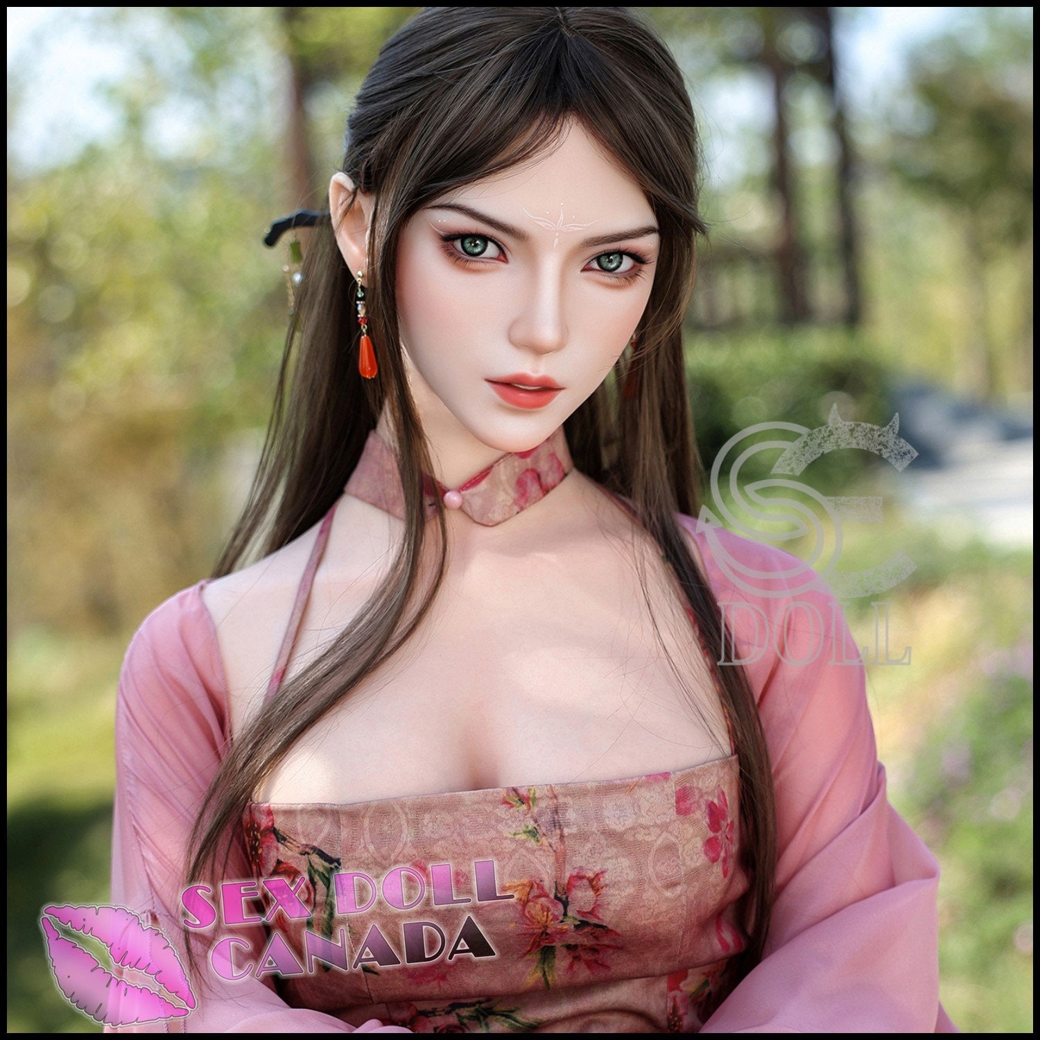 SE DOLL Realistic Sex Doll Brunette Hair Brunette Hair Brunette Hair