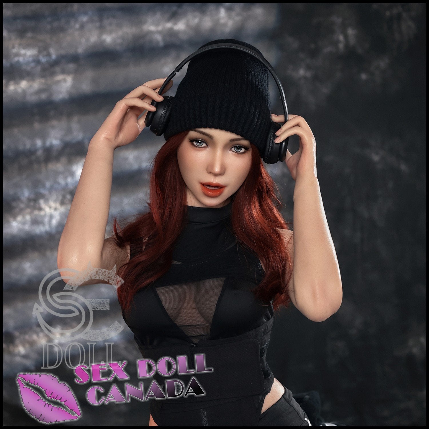 SE DOLL Realistic Sex Doll Black Hair Big Tits Breasts (Sticker) New