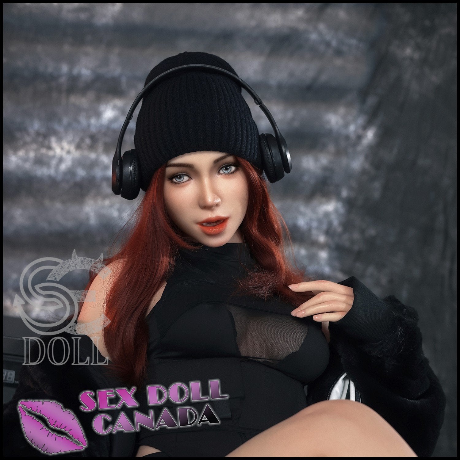 SE DOLL Realistic Sex Doll Black Hair Big Tits Breasts (Sticker) New